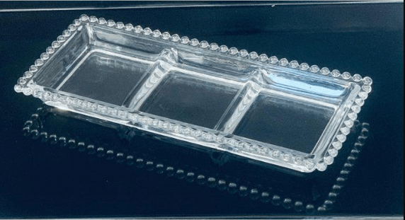 Assiette à gâteau vintage / assiette à gâteau rectangulaire