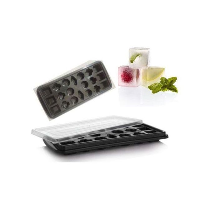 Bac à glaçons en silicone avec couvercle – Parfait pour congeler des fruits pour smoothies et desserts