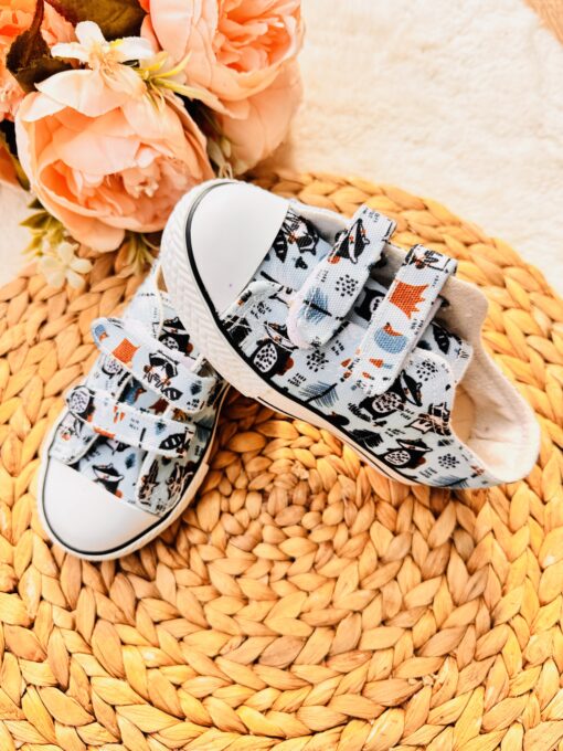 Basket enfants en toile motif Bike