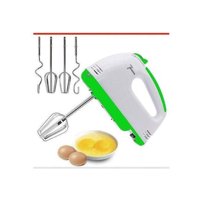 Batteur Électrique - 7 Vitesses - 150 W - Blanc - Fonction Mixage
