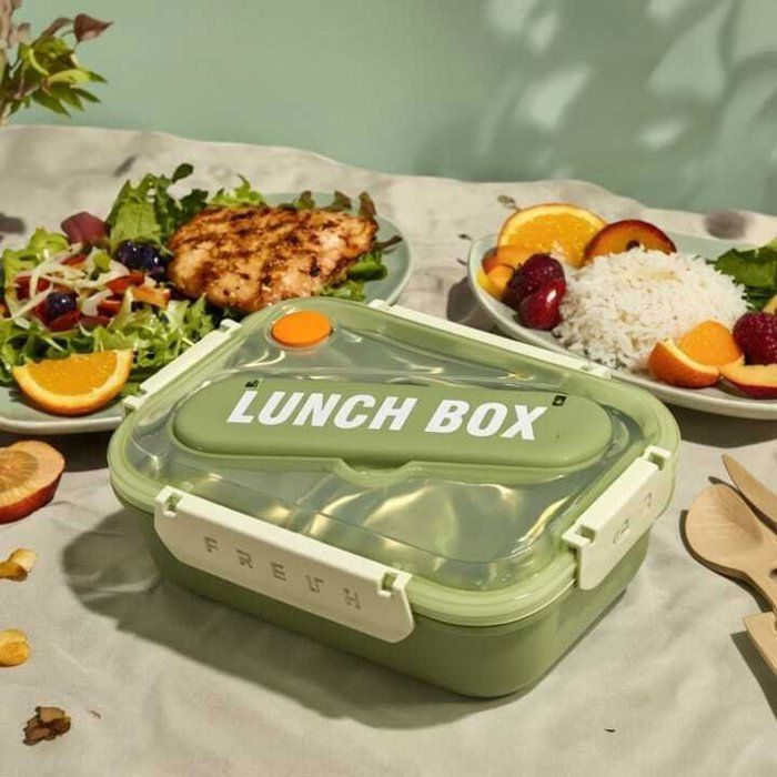 Boîte à Lunch Multifonction – 2 Compartiments Intérieurs – Étanche &amp; Portable-24cm/17cm