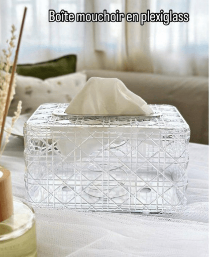 Boite a mouchoirs Plexiglas 19cm/11cm/12cm