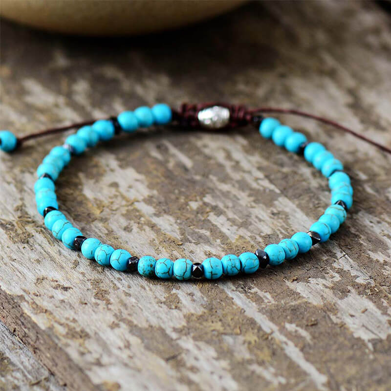Bracelet Boho en Perles Turquoise