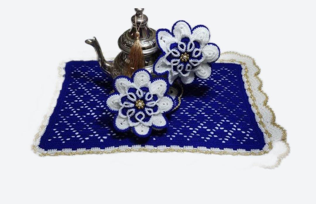 Broderie Shoshia pour Théière - Élégance Marocaine