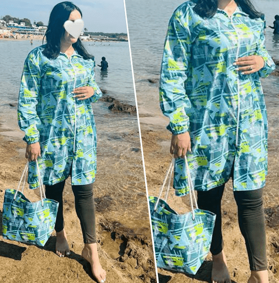 Burkini – Maillot de bain pour femmes voilées avec bonnet et sac inclus