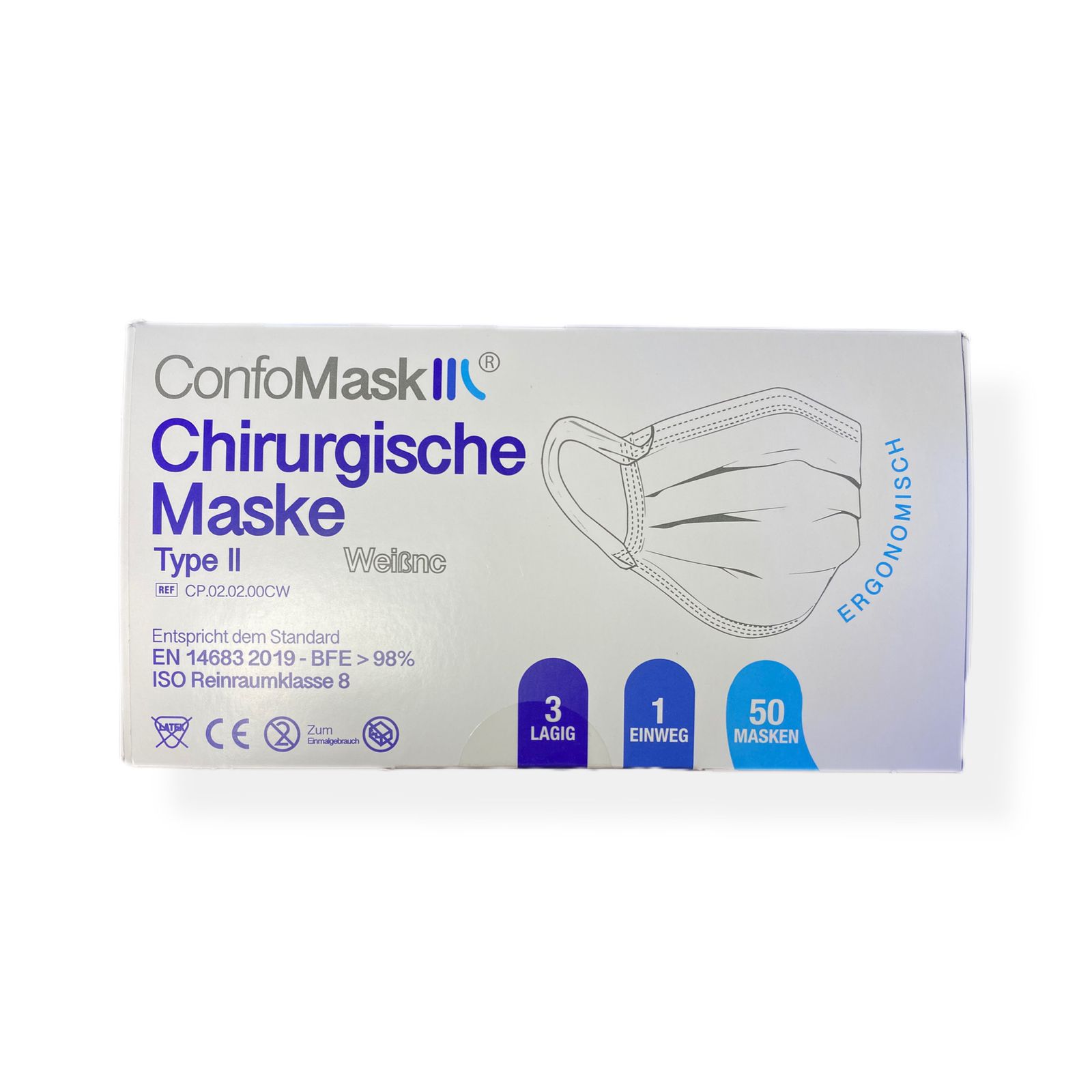 CONFOMASK CHIRURGICALE BLANC