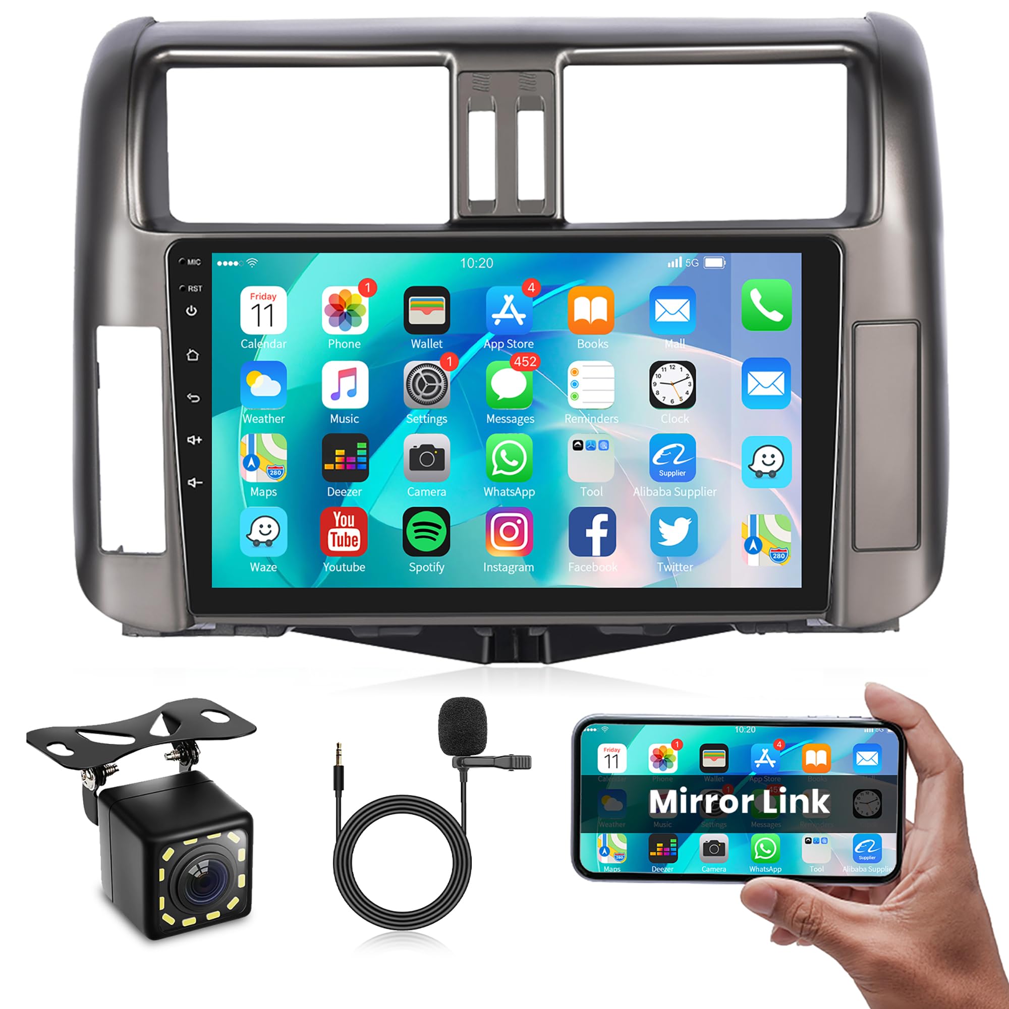 Écran multimédia pour Toyota prado 2010-2013