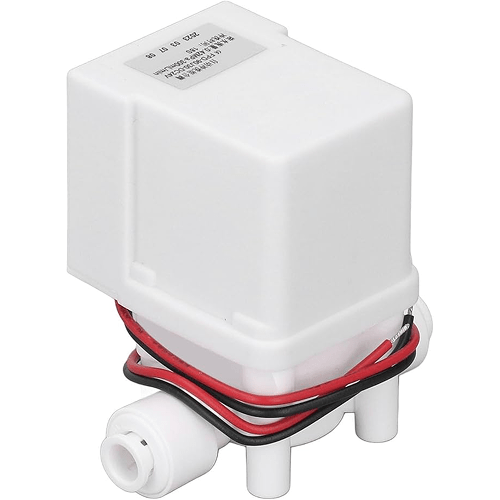 Électrovanne de purificateur d'eau CNKB DC24V RO à connexion rapide avec limite de débit de 300 cc et électrovanne de rinçage automatique de 18 secondes
