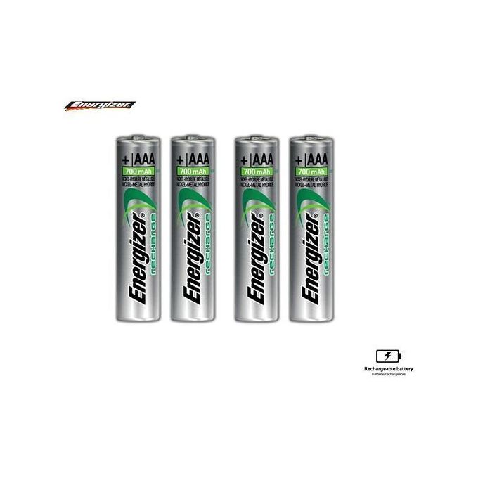 Energizer 4 Pile Rechargeable préchargée AAA (Ni-MH) x4 700mAh Power plus
