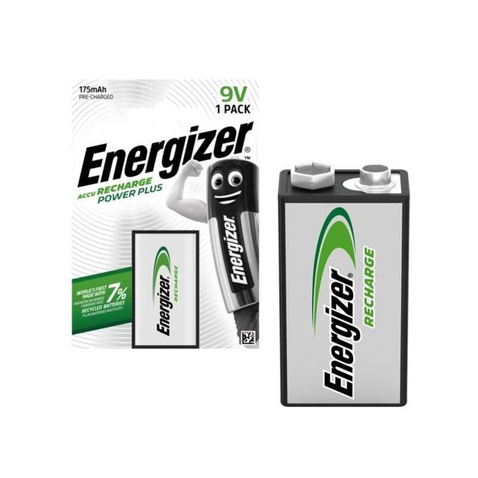 Energizer Pile 9V 175mAh Ni-Mh Rechargeable - Batterie 9 volts // Blister 1x unité
