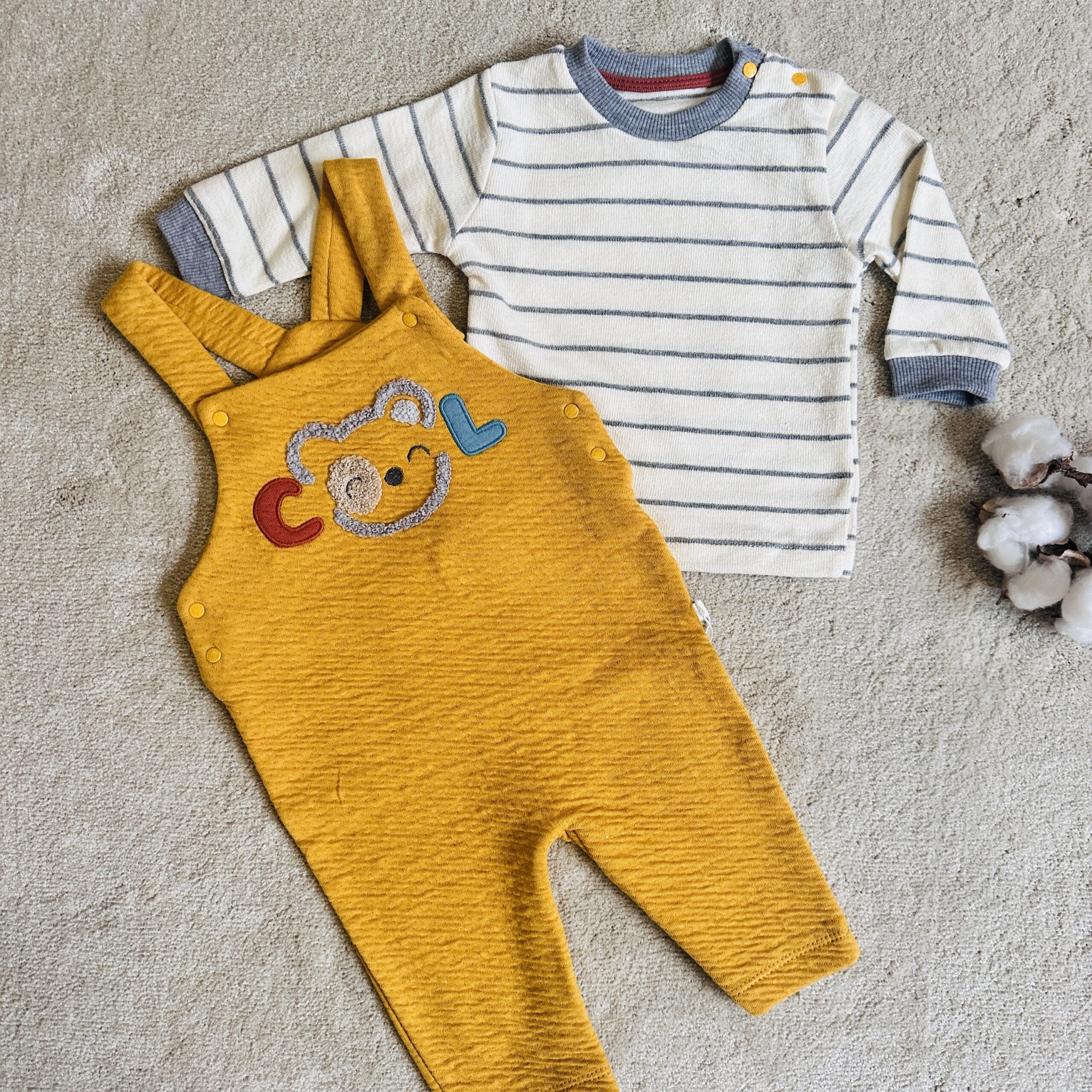 Ensemble Salopette tricot baby cool