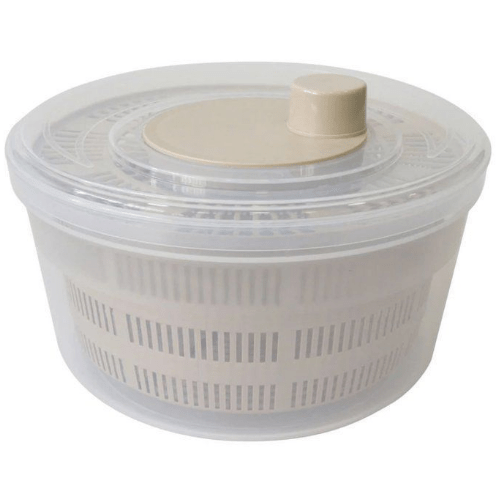 Essoreuse à Salade en Plastique couleurs aleatoires, 24,5 cm x 13cm, Capacité de 4,4 Litres avec Mécanisme de Rotation Facile