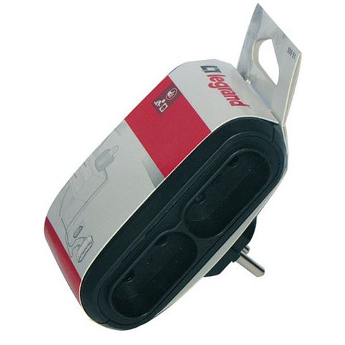 Fiche Rallonge Multiprise 2P avec 4 prise noir