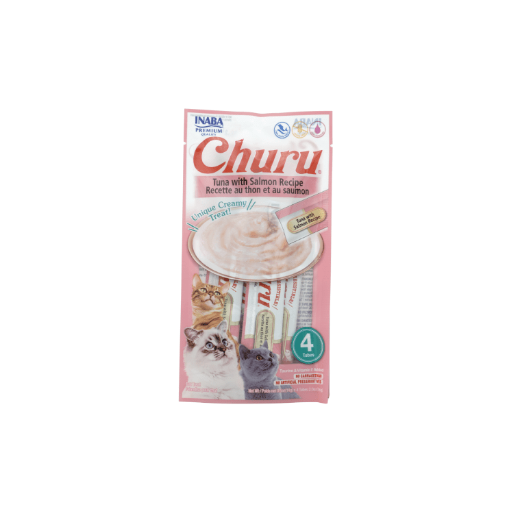 INABA Churu - Friandises pour Chats en Purée au Thon et Saumon