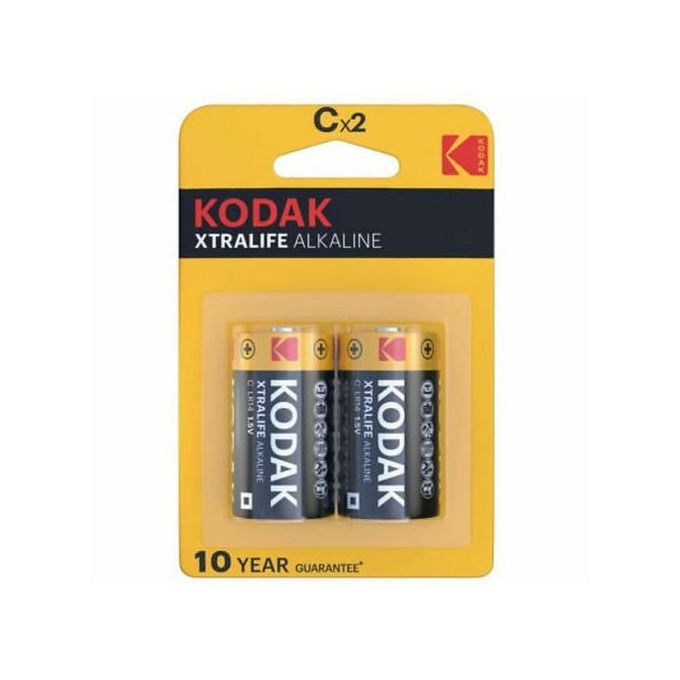 Kodak XtraLIFE Alkaline 2 Piles Alcaline 1.5v LR14 Type C