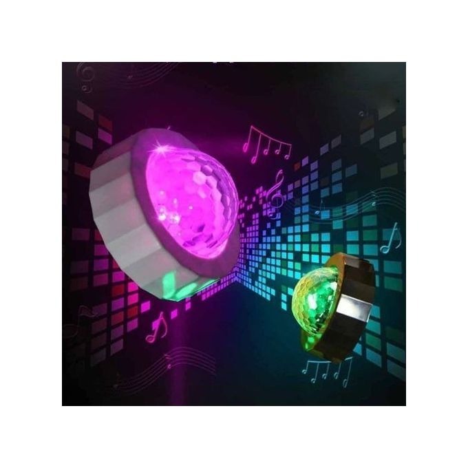 Lampe DJ Portable à LED USB – Effet Lumineux pour Voiture avec Contrôle Audio