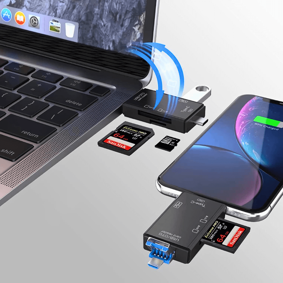 Lecteur de Cartes Mémoire 6 en 1