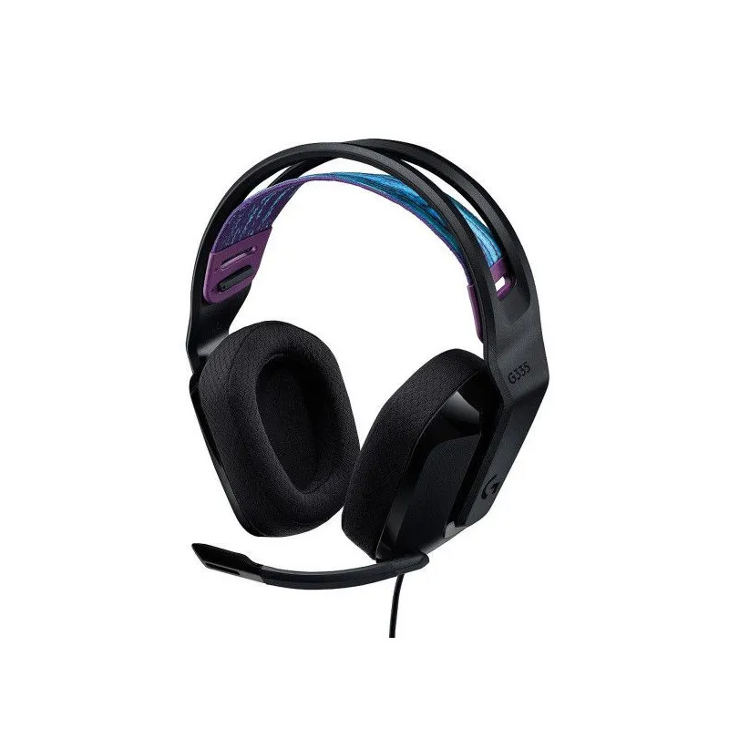 Logitech G335 Casque Gamer Filaire (Noir) - Confort Optimal et Son Clair