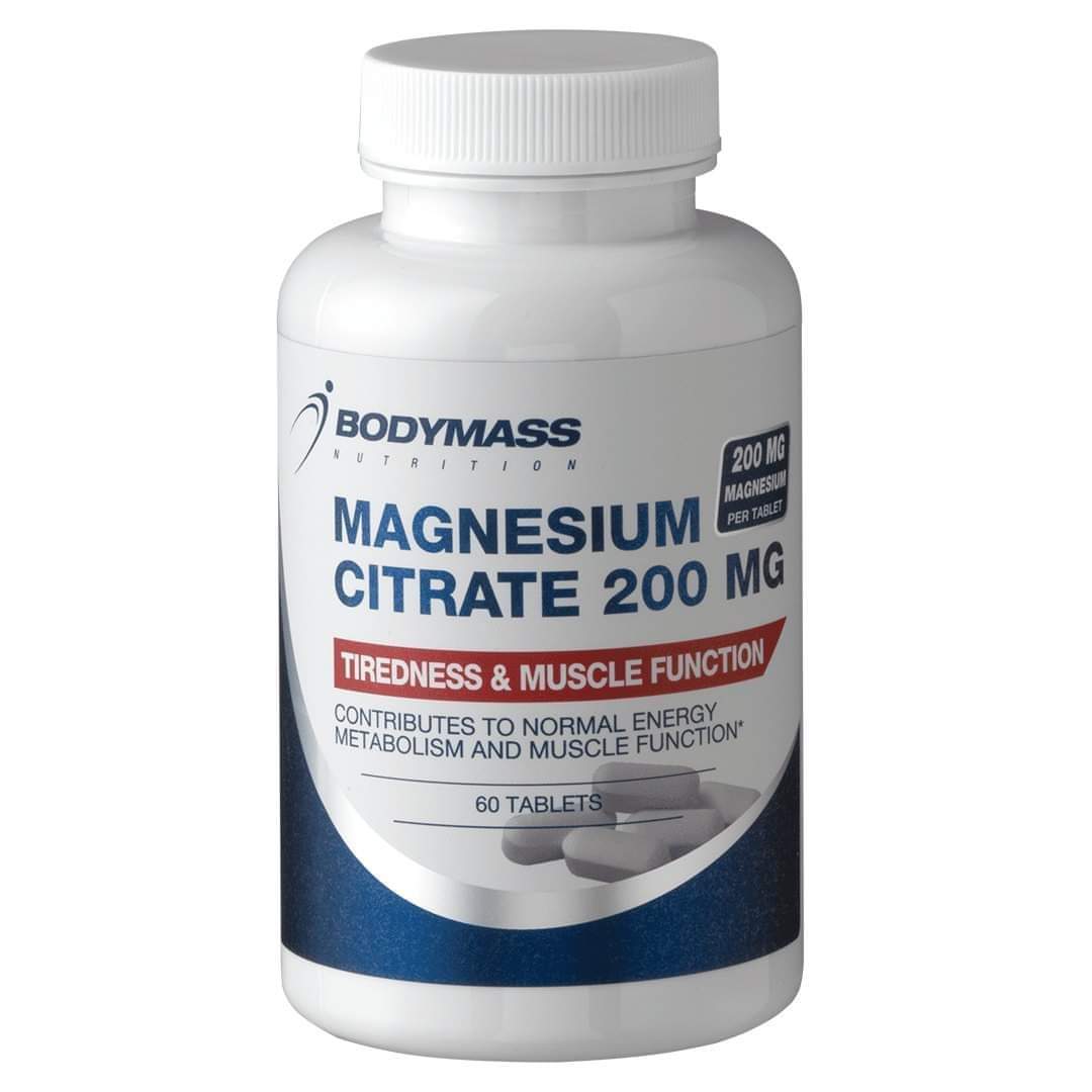MAGNESIUM CITRATE 200 MG – BODYMASS NUTRITION 60.tablets