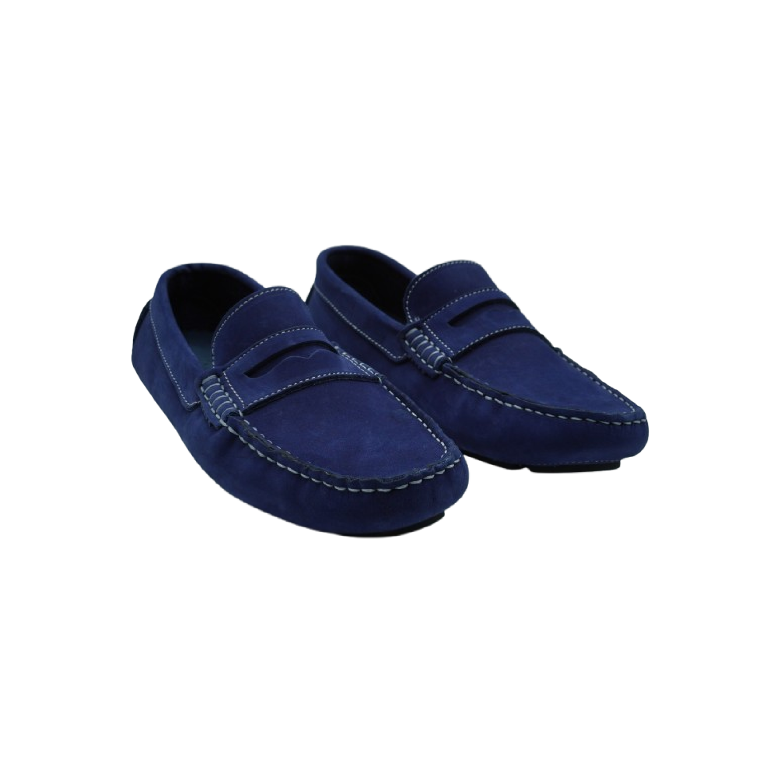 Mocassins Hommes en Daim Bleu