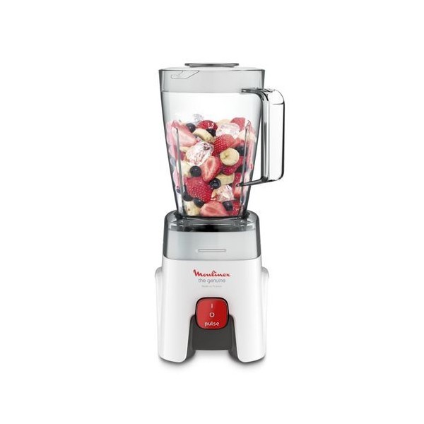 Moulinex Blender Genuine LM241B25 - 500W, 1 vitesse + pulse, Bol 1,75L et 1 accessoire