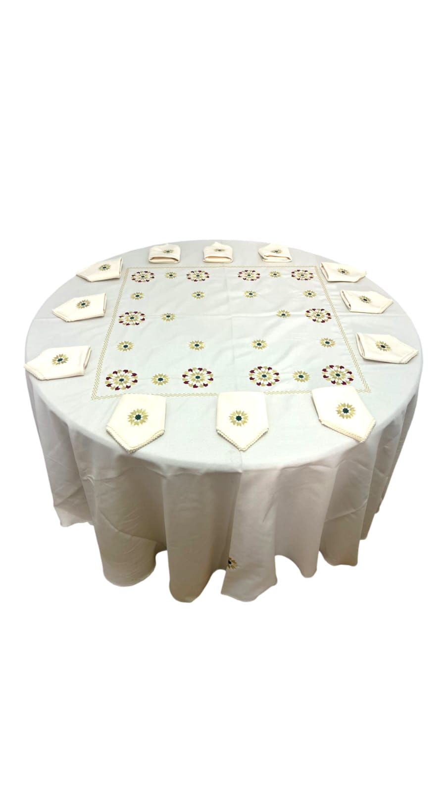 Nappe Ronde avec Serviettes