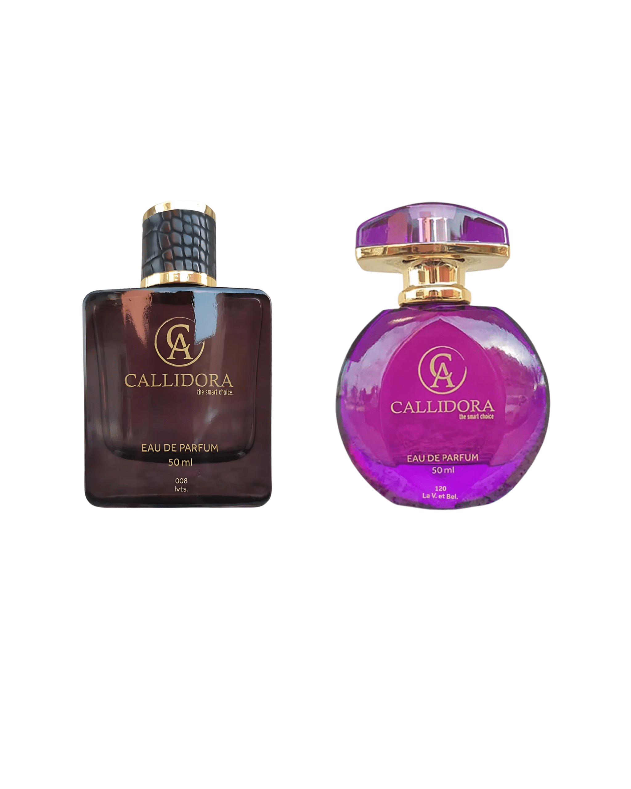 PACK 2 PARFUMS CALLIDORA - 50ml pour (Homme et Femme)
