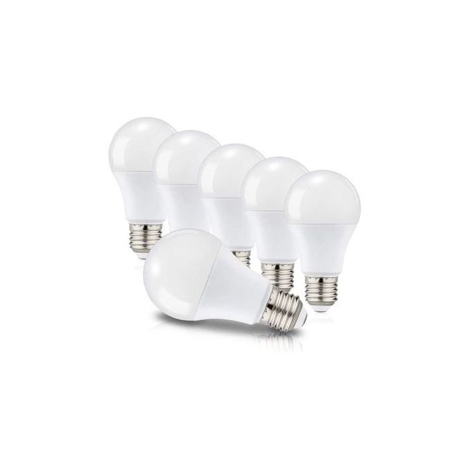 PACK 6 Ampoules LED E27 A60 9W Equivalent à 60W, Culot E27