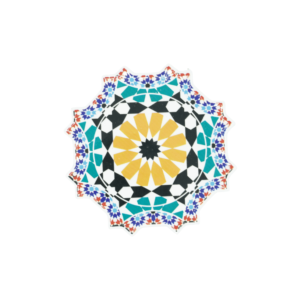 Pack de 5 sous tasse traditionnels marocains en céramique