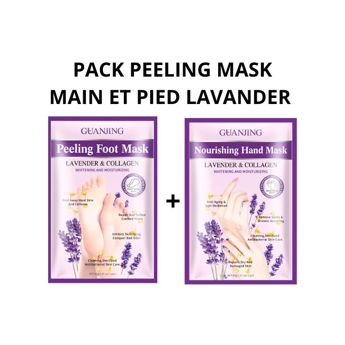 pack Peeling mask main et pied lavander
