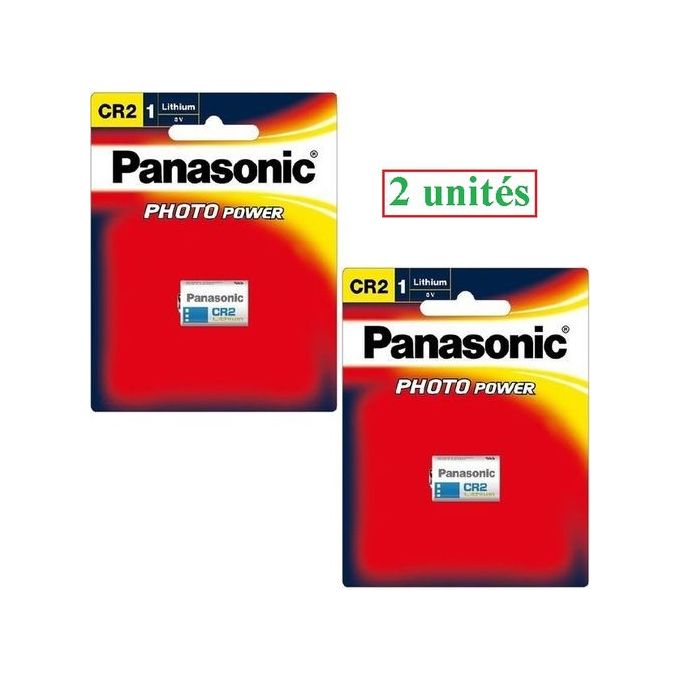 Panasonic 2 Piles CR2 au Lithium 3 volts // Pile CR2 3V Pour Appareil Photo