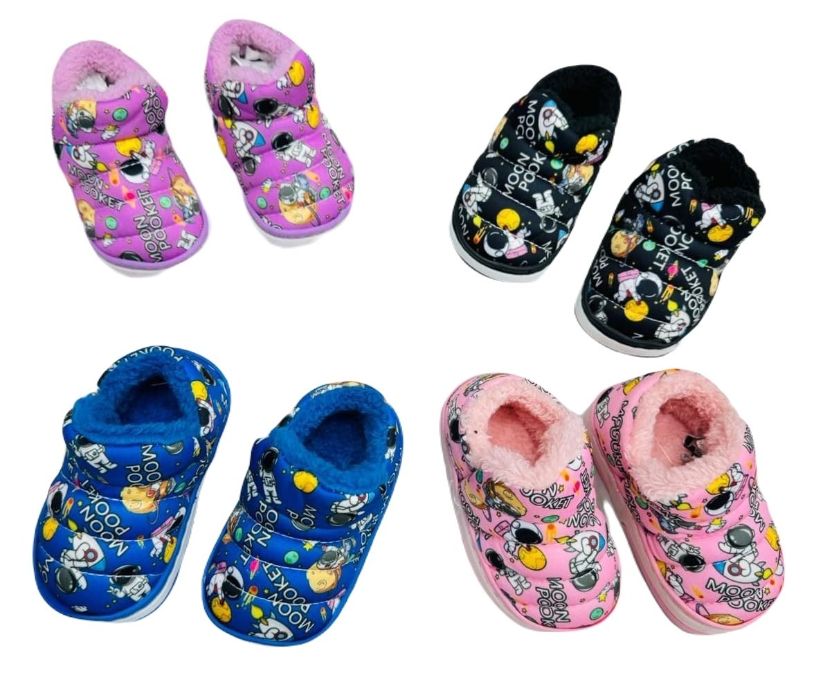 Pantoufles Enfants Chaud Doux Fermé