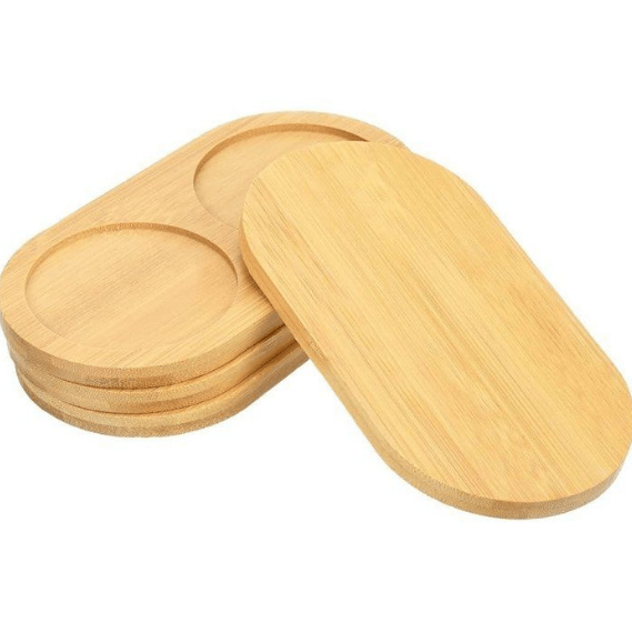 Petit Plateau en bambou, plateau de comptoir de salle de bain, plateau de cuisine,