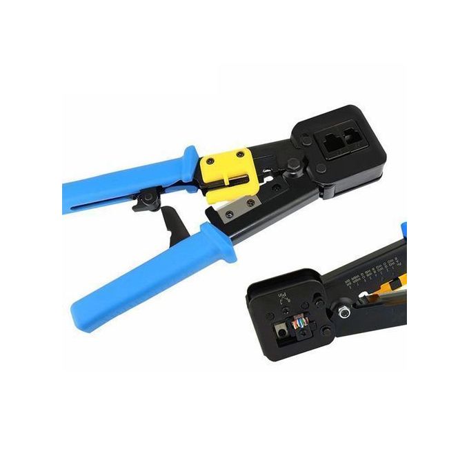 Pince Réseau Pro RJ45, RJ11 Passage de câble dans la sertisseuse