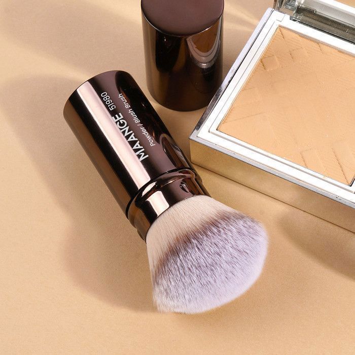 Pinceau à Fard à joue Simple - Marron