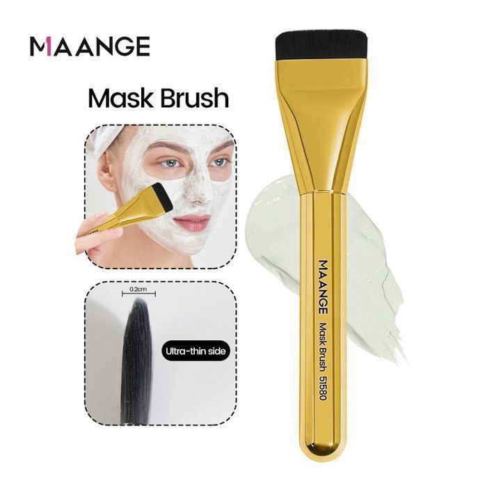 Pinceau à fond de teint - Single - Or - Fibres synthétiques - Doux - 13.9 cm