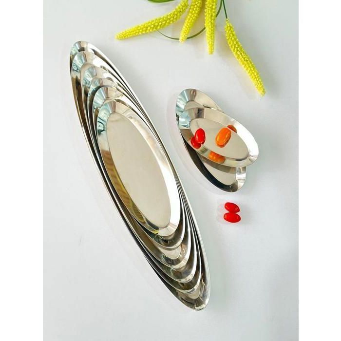 plat de présentation en Inox haute qualité de finition 24/11cm