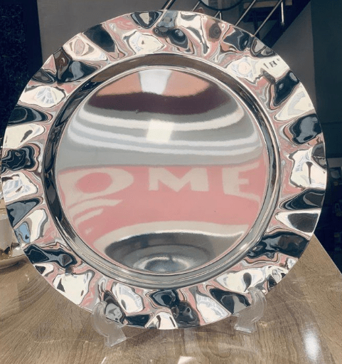 Plat rond en inox 18crt 35cm