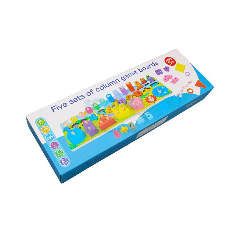 Plateau de jeu en bois à cinq colonnes (1591)