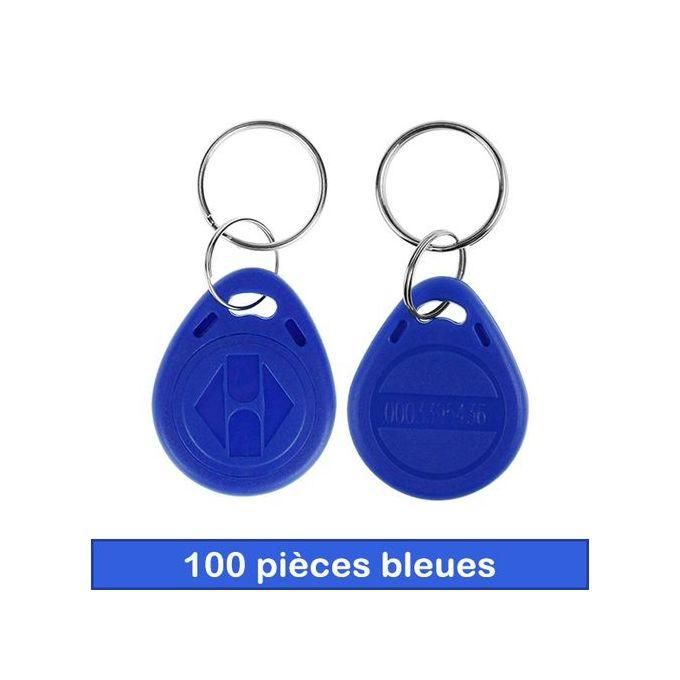 Porte-clés d'accès sans contact RFID 125KHz (100 pièces bleu) - RFID TAG