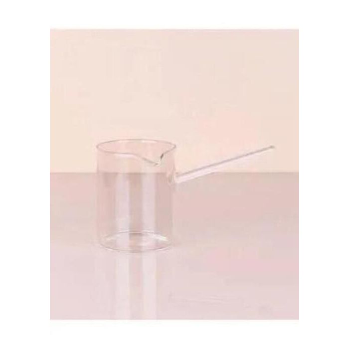 Pot à lait - Verre - 500ML - Résistant - Avec poigne - Transparent