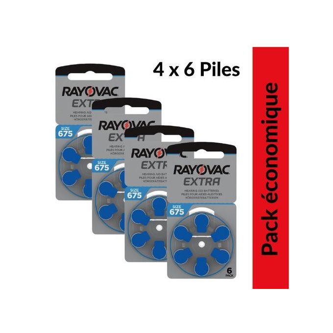 Rayovac Pack 4 x 6 Piles 675