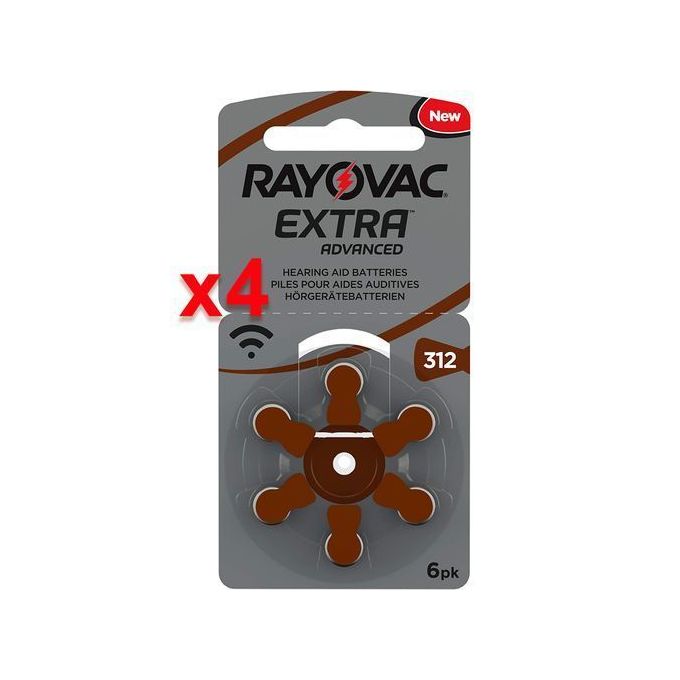 Rayovac piles auditives 312 Extra advanced Pack 1x4