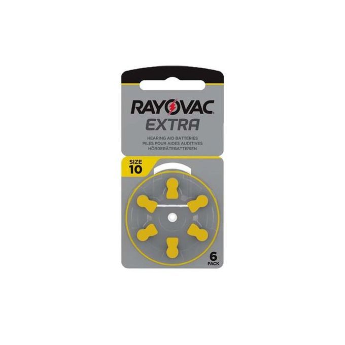 Rayovac Piles pour aides auditives Zinc Air Performance A10