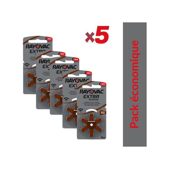 Rayovac Piles pour écouteurs 312