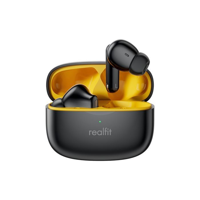 Realfit F3 - Écouteurs Sans Fil ANC - 5h d’Autonomie &amp; Charge Rapide 1.5h - Noir