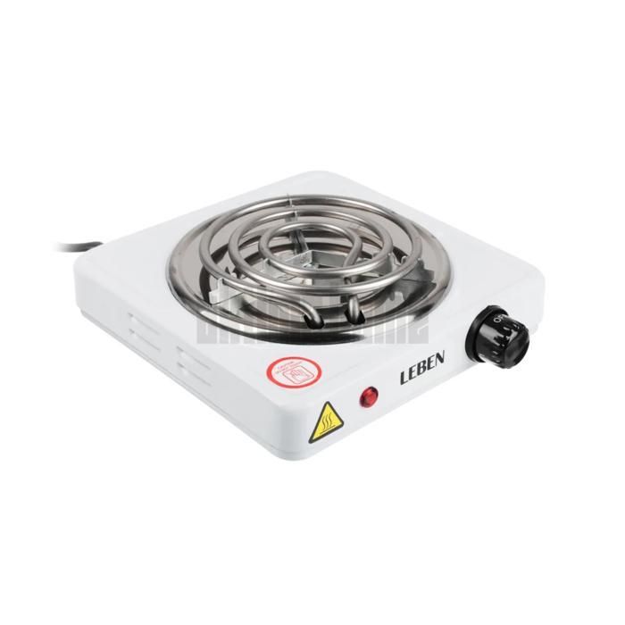 Réchaud Électrique 1000W – 1 Brûleur avec Résistance Durable