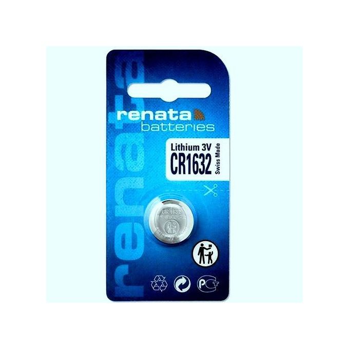 Renata Pile Bouton au Lithium 3 volts CR1632 3V // Blister 1 Batterie CR 1632 3V