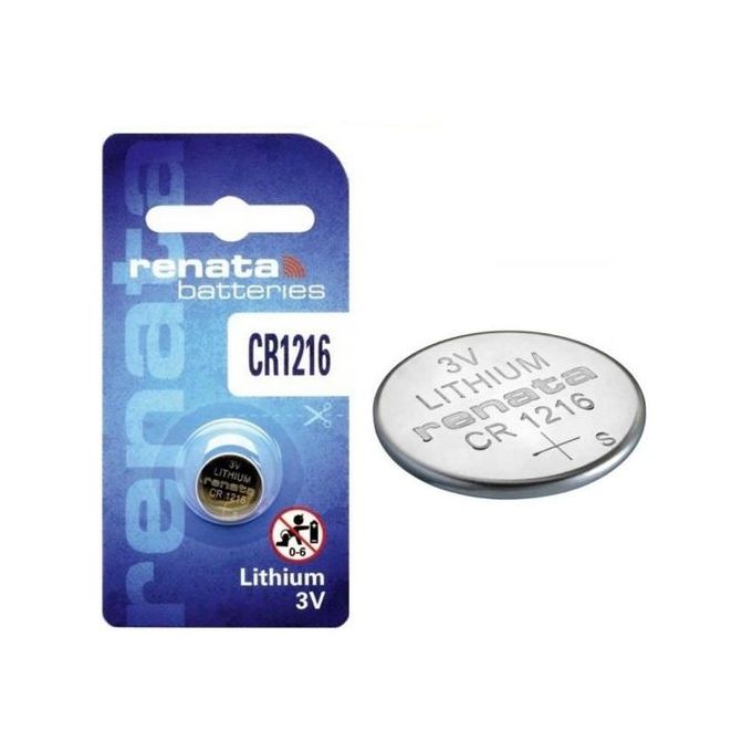Renata Pile CR1216 3V // Pile Bouton de Lithium 3 volts // Blister 1 u