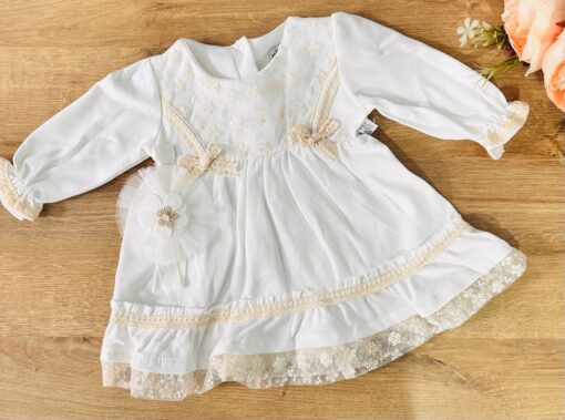 Robe Flamenco en dentelle avec bandeau : coton biologique